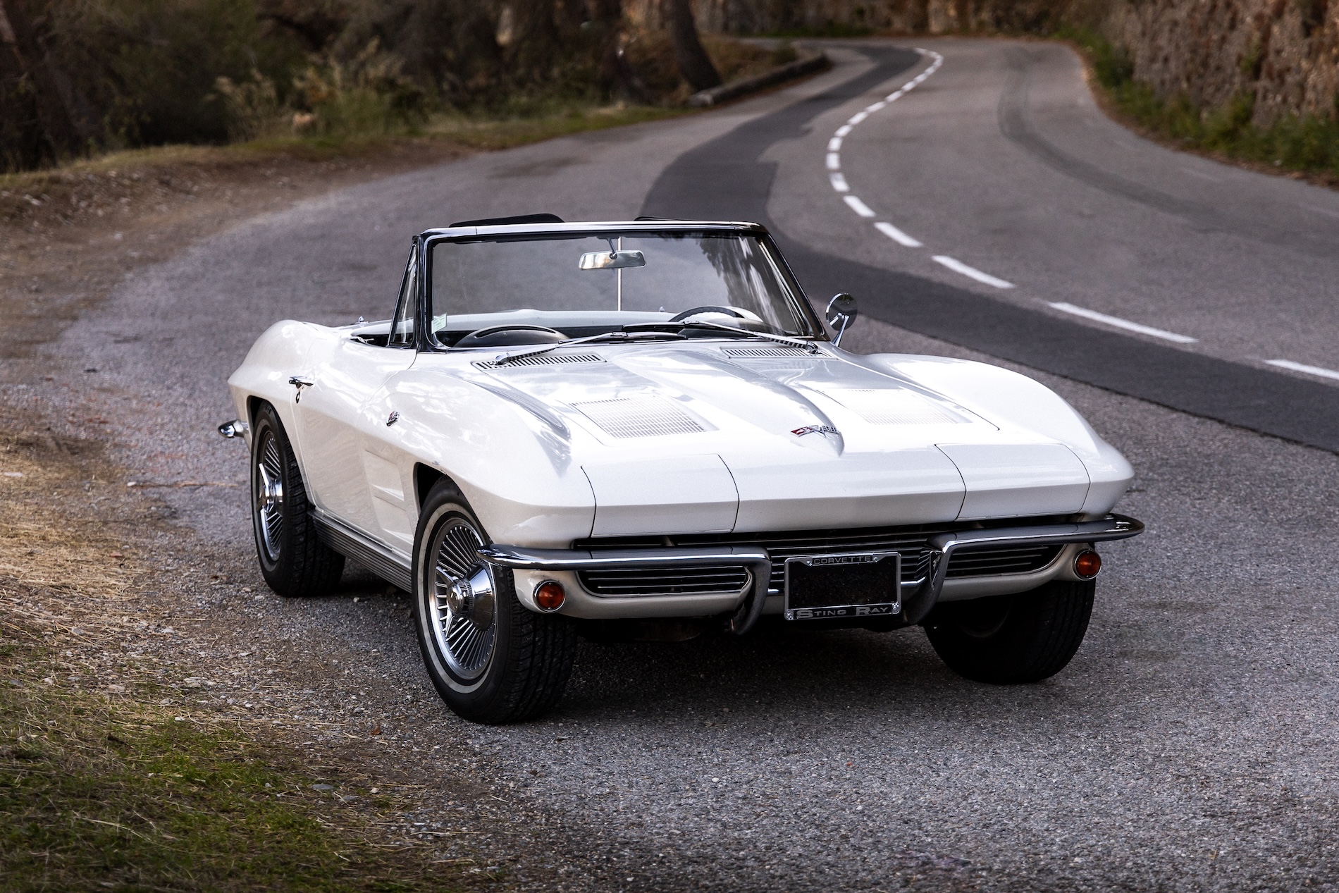 Chevrolet Corvette C2 Stingray 1963 for rent on the French Riviera — Ride Classics (photo 1/5)